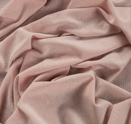 Teplejší silnější úplet buklé pastel starorůžová