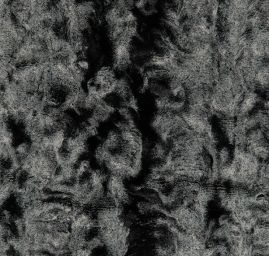 Imitace zvířecí srsti černá/sv. šedá