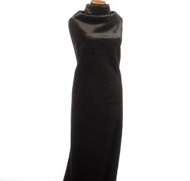 Imitace kožešiny/kůže jelenice oboustranná antracit