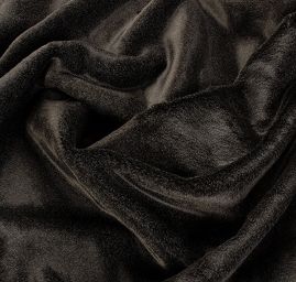 Imitace kožešiny/kůže jelenice oboustranná antracit