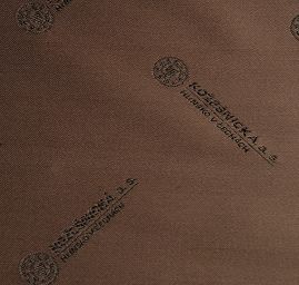 Podšívka žakárová hnědá kabátová