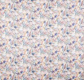 Viskozová šatová látka abstraktní motiv obraz