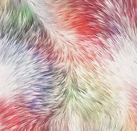 Viskozová šatová látka tisk vzor peří 