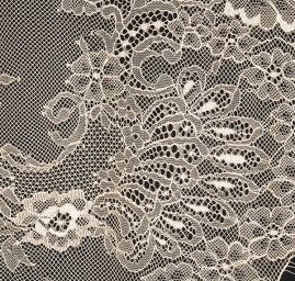 Krajky tylová jemná tělová