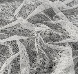 Krajka tylová jemná bílá