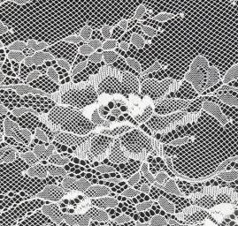 Krajka tylová jemná bílá