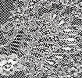 Krajka tylová jemná bílá