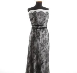 Krajka tylová jemná černá 