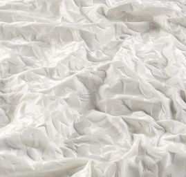 Taf žakár květinový ornament slonová kost