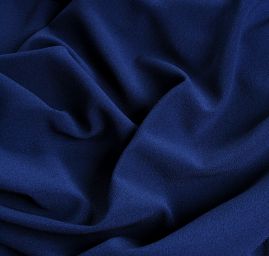 Krepdešín oboustranně pružný těžší tmavě modrý