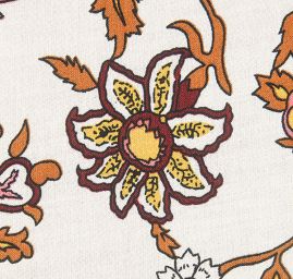 Viskozová šatová látka šátkový vzor vínový