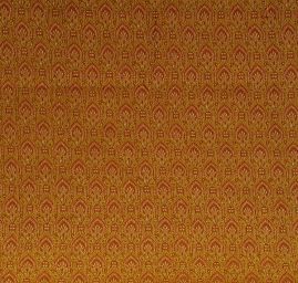 Hedvábný brokát šlechtický zlatorezavý