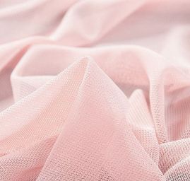 Tyl pružný jemný růžový