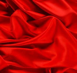 Satén matný jemný imitace hedvábí červený