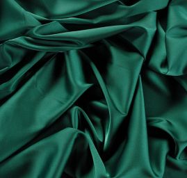 Satén matný jemný imitace hedvábí tmavě zelený