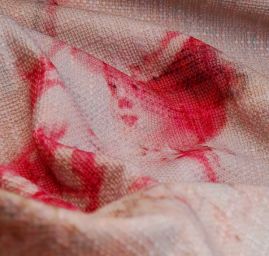 Látka originální tisk styl "Baroko" imitace buretu