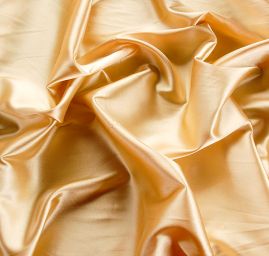 Satén pružný matný pastel zlatožlutý