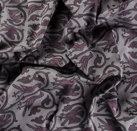 Replika historické látky Arras fialová