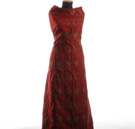 Replika historické látky Arras rezavá/červená