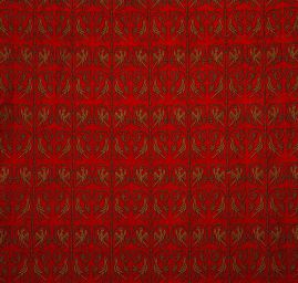 Replika historické látky Arras rezavá/červená