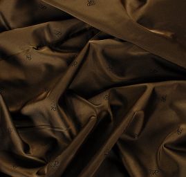 Podšívka žakárová hnědá