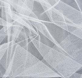 Tyl šatový lomená biela 280cm šírka