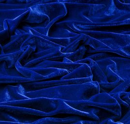 Samet pružný velvet lesk berlínská modrá