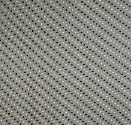 Art textil vařená vlna vzor puntíků černá/bílá