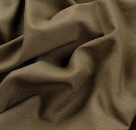 Len pružný viskoza směs tmavá khaki