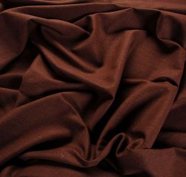 Len pružný viskoza směs tmavá hnědá