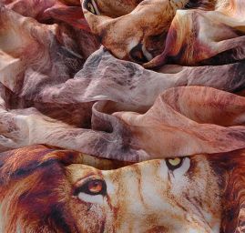 Exkluzivní látka směs vlna merino/angora lev