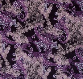 Pružný manšestr kašmírový vzor