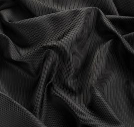 Podšívka žakárová proužky černá/šedá