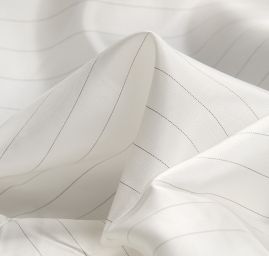 Podšívka žakárová proužky černá/lomená bílá