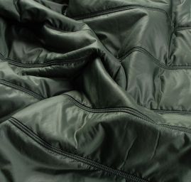 Prošev zateplená podšívka zdobný pruh tm. zelený