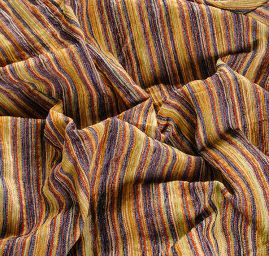 Žakárová kostýmová látka vlna směs hnědobéžová