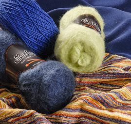 Žakárová kostýmová látka vlna směs hnědobéžová