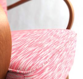 Látka Art Fabrics červenošedý melír bavlna směs