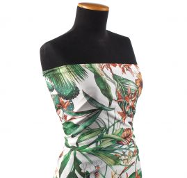 Žoržetová pletenina design MarLen  tisk tropico