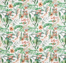 Žoržetová pletenina design MarLen  tisk tropico