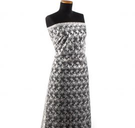 Krajka tylová romantická výšivka slonová kost