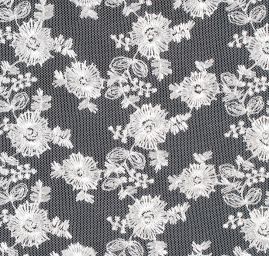 Krajka tylová romantická výšivka slonová kost