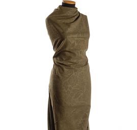 Efektní žakárová tkanina s květinovým vzorem 