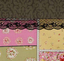 Kreativní textilní aplikace panenka