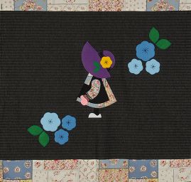 Kreativní textilní aplikace panenka