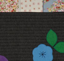 Kreativní textilní aplikace panenka