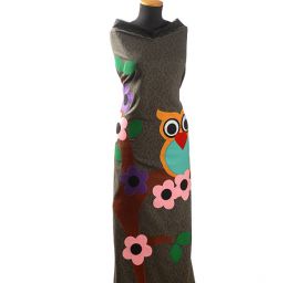 Kreativní textilní aplikace sova/strom 