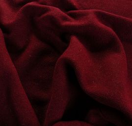 Vlněná kabátová látka vínové barvy oboustranná