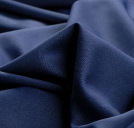 Pletenina úplet scuba crepe oboustranný modrá/stř.modrá