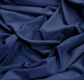 Pletenina úplet scuba crepe oboustranný modrá/stř.modrá